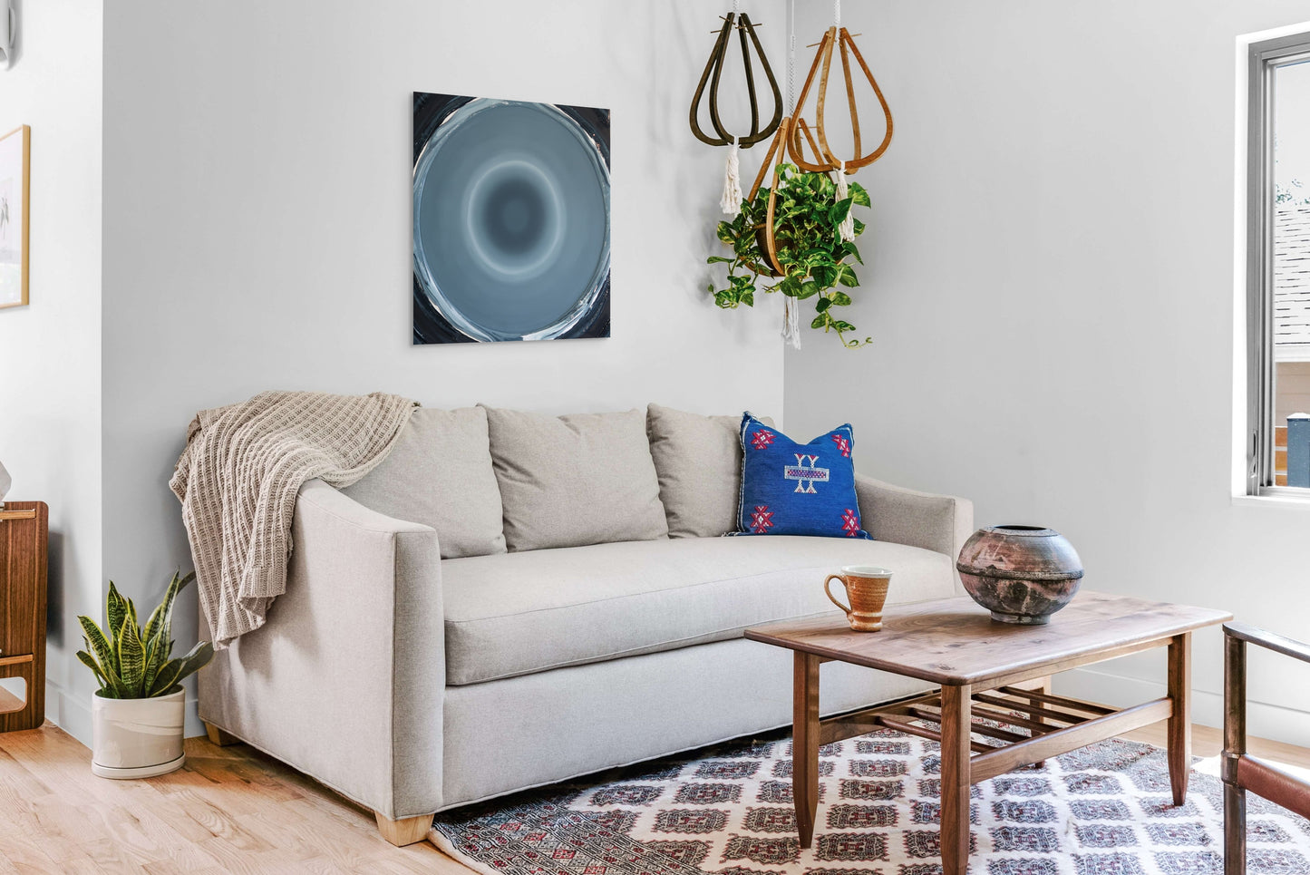 Ethan Blu Mindfulness circle print